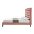 Gray Solid Wood Full Tufted Upholstered Velvet Bed