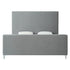 Gray Solid Wood Queen Upholstered Velvet Bed