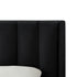 Black Solid Wood King Tufted Upholstered Velvet Bed