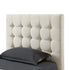 Gray Solid Wood Full Tufted Upholstered Velvet Bed