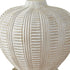 21" Gold and White Urn Table Lamp With Ivory Drum Shade