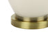 26" Gold and Ivory Ceramic Urn Table Lamp With Cream Drum Shade