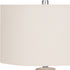 26" Cream Ceramic Urn Table Lamp With Cream Drum Shade