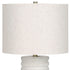28" Cream Cylinder Table Lamp With Cream Drum Shade