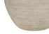 25" Cream Concrete Round Table Lamp With Beige Drum Shade