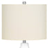 25" Cream Novelty Table Lamp With Cream Drum Shade