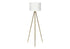 63" Matte Gold Floor Lamp with Cream Drum Shade