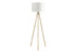 63" Matte Gold Floor Lamp with Cream Drum Shade