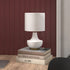 14" Gold and White Ceramic Urn Table Lamp With White Drum Shade