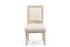 20" Beige Fabric Side Chair