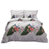 Duvet Cover Set, Queen size Floral Bedding, Dolce Mela - Peacock DM706Q