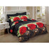 Duvet Cover Set, King Size Floral Bedding, Dolce Mela - Night Roses DM707K